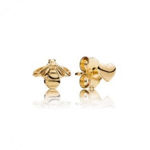 PANDORA - Shine Heart & Bee Stud